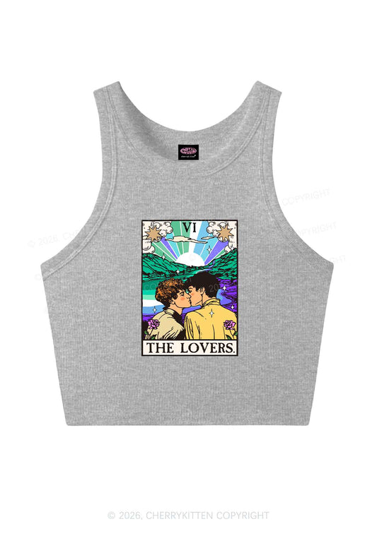 The Gay Lovers Pride Y2K Crop Tank Top Cherrykitten