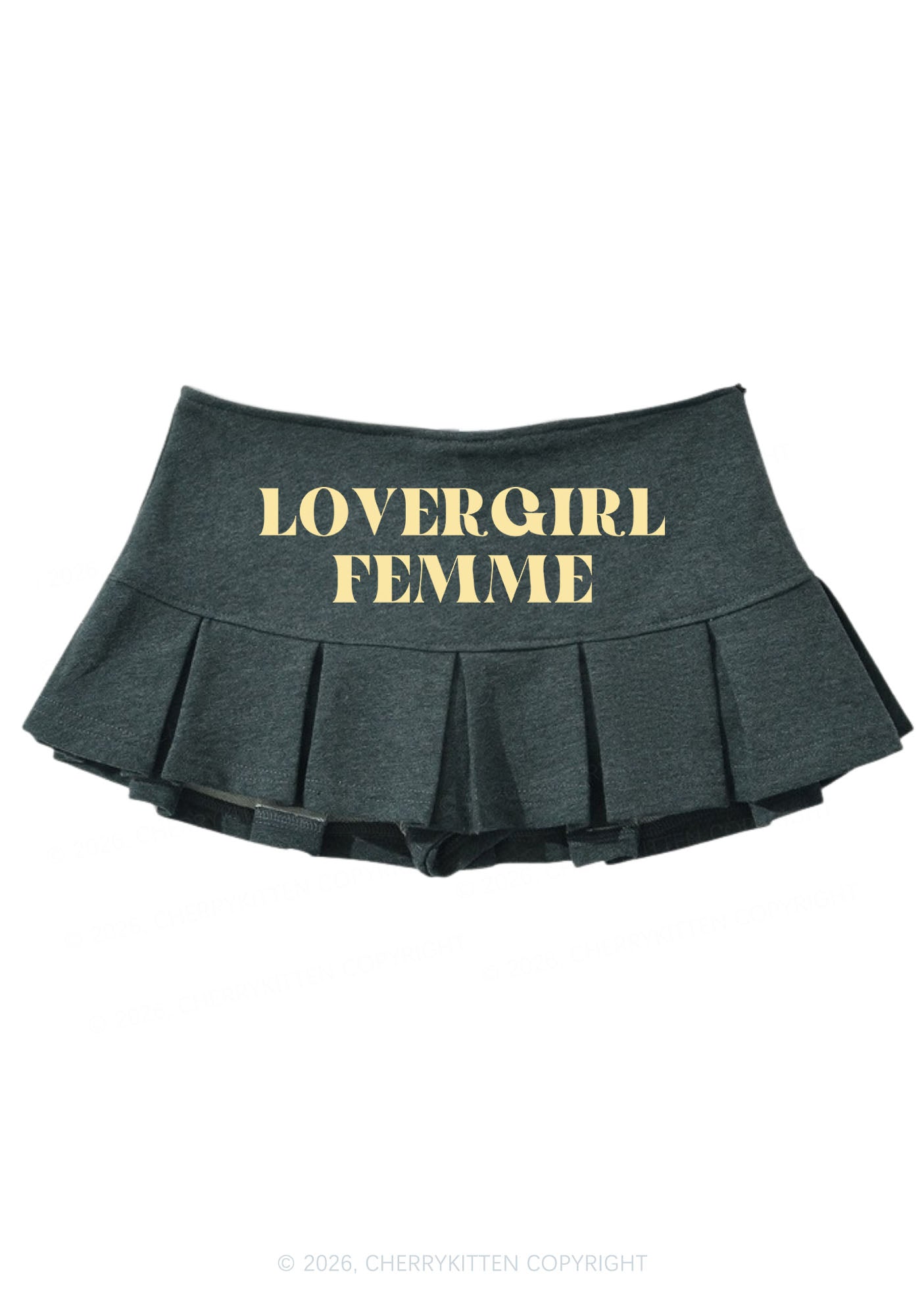 Lovergirl Femme Pride Y2K Mini Pleated Skirts Cherrykitten