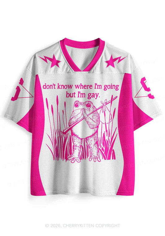 But I Am Gay Frog Pride Y2K Sport Jersey Shirts Cherrykitten