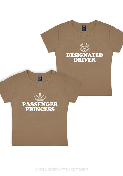 Passenger Princess Designated Driver Y2K Valentine's Day Baby Tee Cherrykitten
