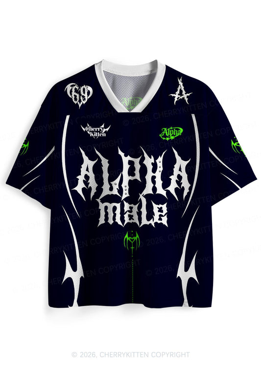 Punk Alpha Male Pride Y2K Sport Jersey Shirts Cherrykitten