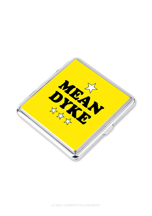 Yellow Mean Dyke Pride Y2K Cigarette Case Cherrykitten