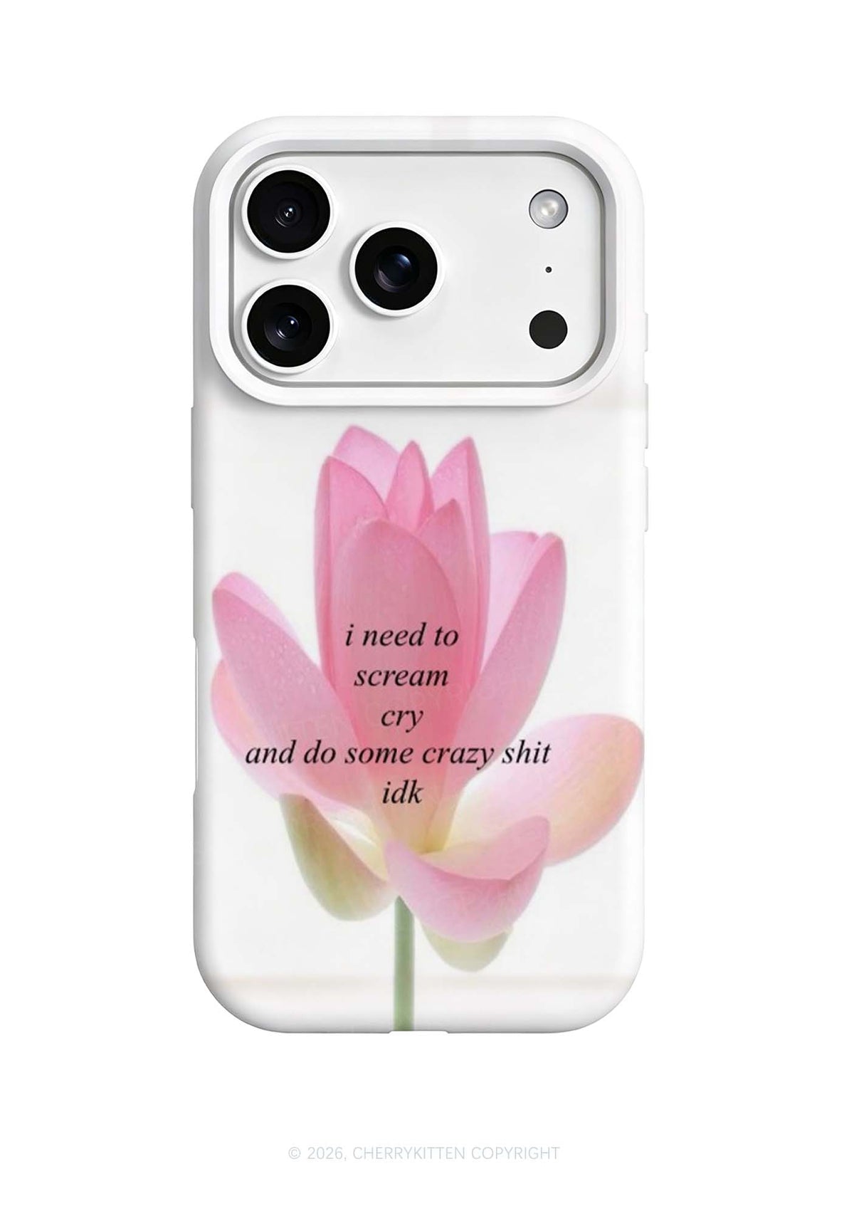 I Need To Scream Cry Y2K Phone Case Cherrykitten