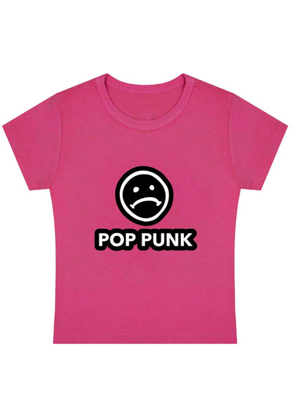 Curvy Unhappy Pop Punk Baby Tee