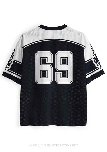 Sadistic And Autistic Y2K Sport Jersey Shirts Cherrykitten