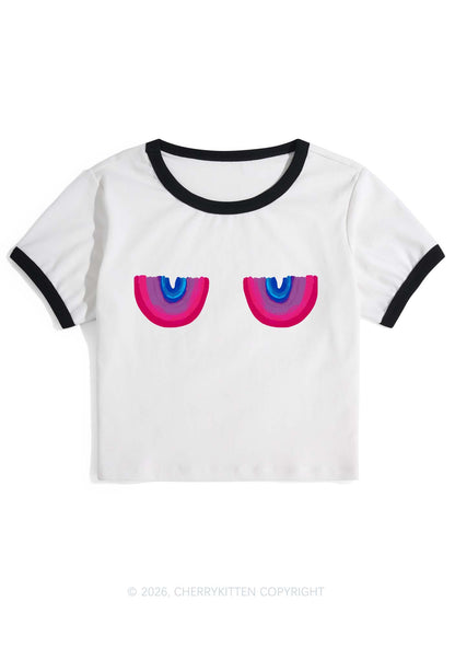 Bisexual Bxxb Pride Y2K Ringer Tee Cherrykitten