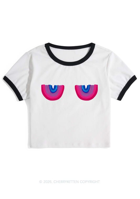 Bisexual Bxxb Pride Y2K Ringer Tee Cherrykitten