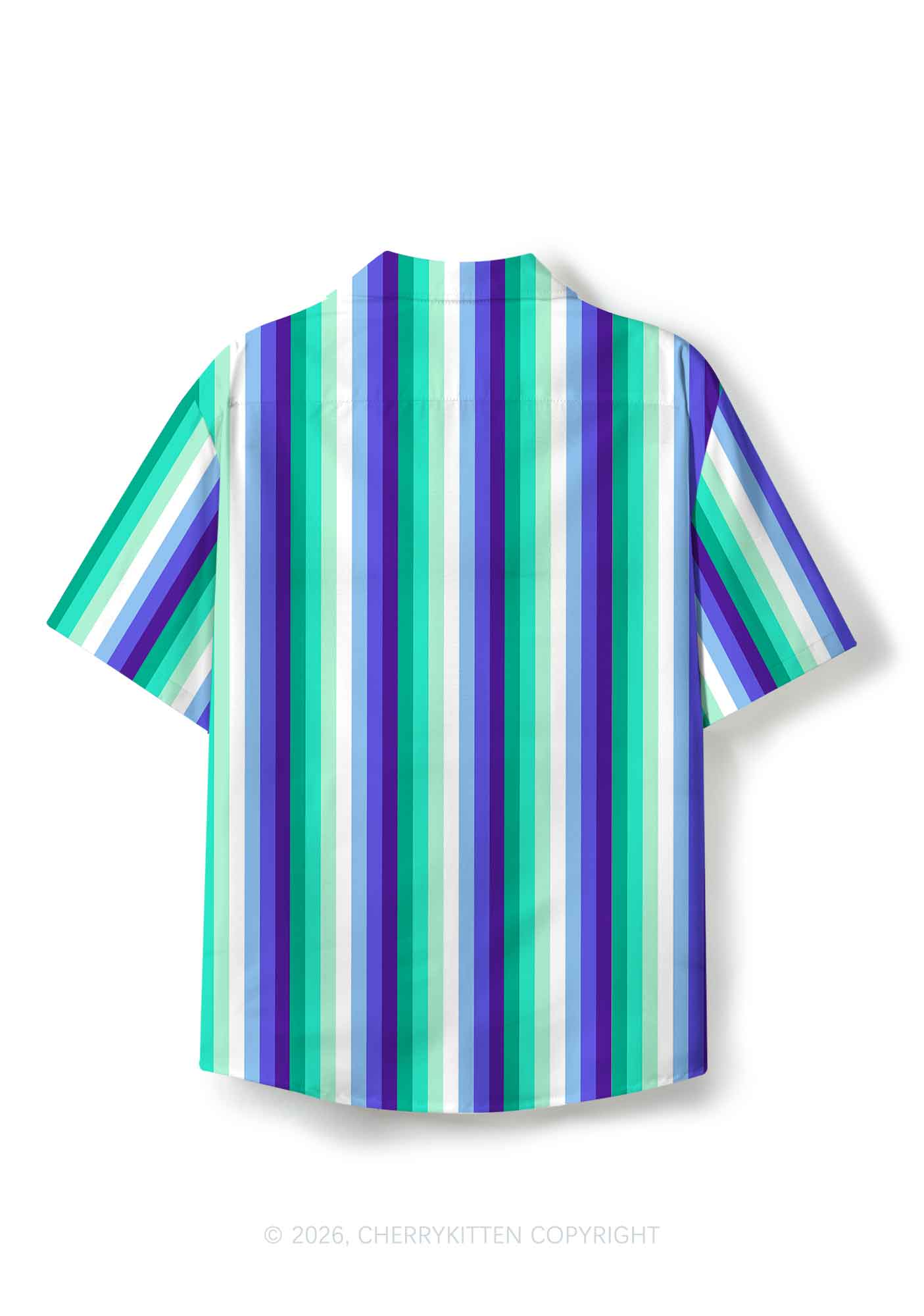 Gay Flag Pride Y2K Print Shirt Cherrykitten