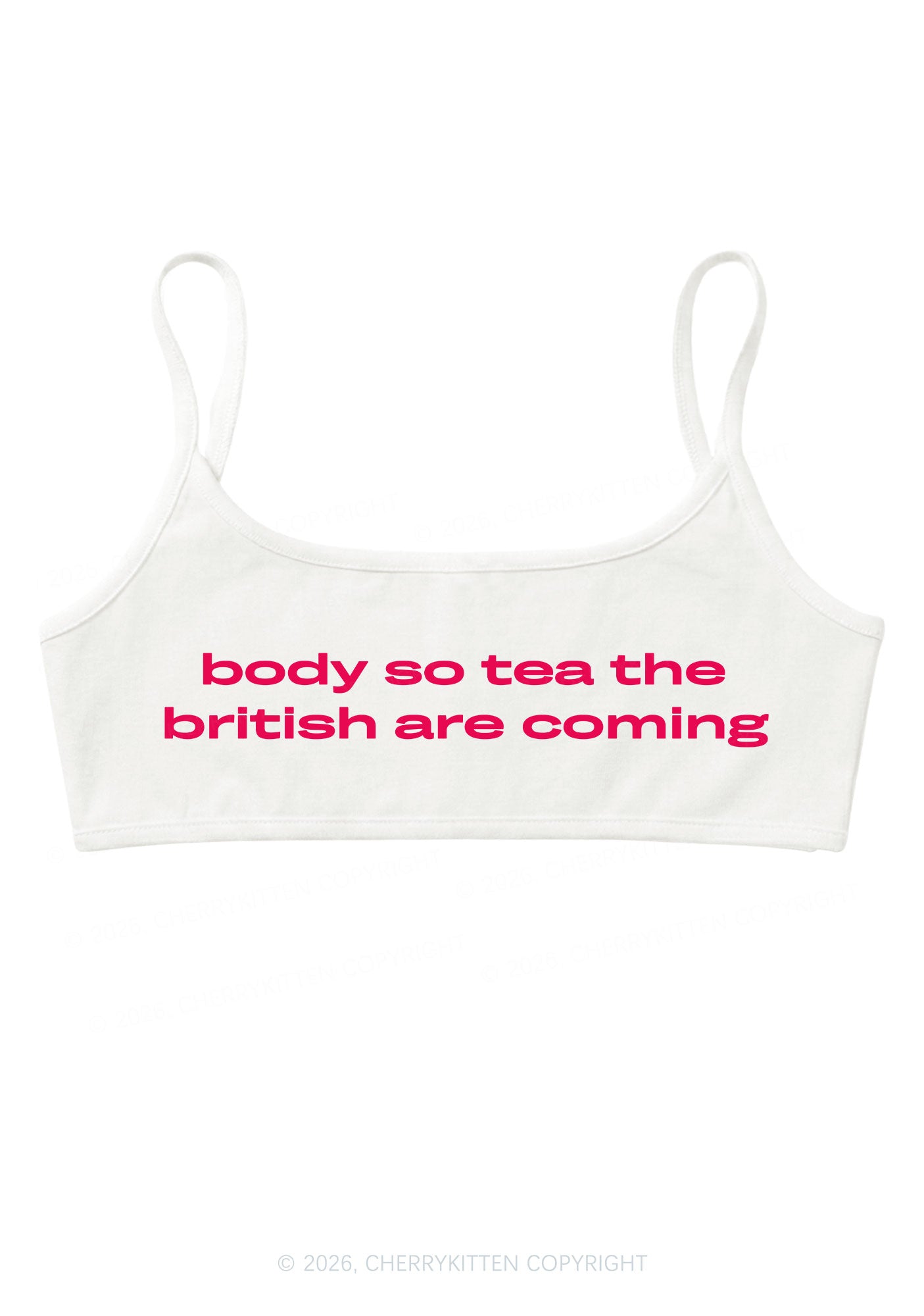 Body So Tea Y2K Super Crop Cami Cherrykitten
