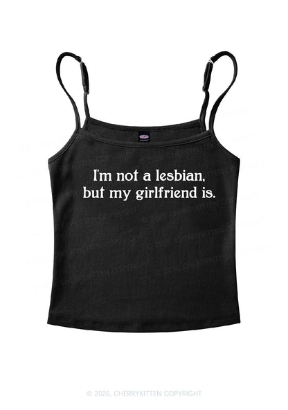 My Girlfriend Is Lesbian Pride Y2K Spaghetti Strap Cami Cherrykitten