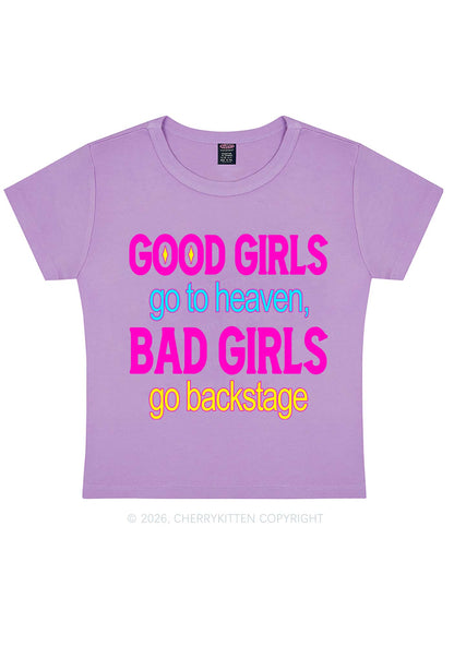 Bad Girls Go Backstage Y2K Baby Tee Cherrykitten