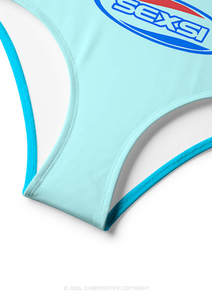 Light Blue Sexsi Y2K Print Bikini Set Cherrykitten