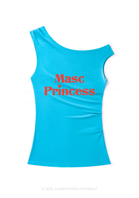Masc Princess Pride Y2K Off Shoulder Tank Top Cherrykitten