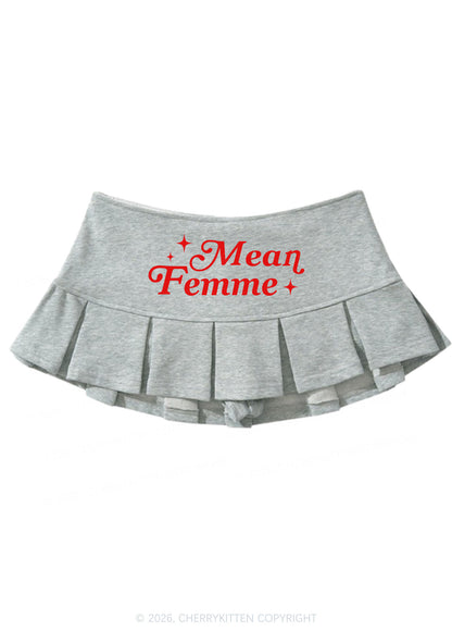 Mean Femme Pride Y2K Mini Pleated Skirts Cherrykitten