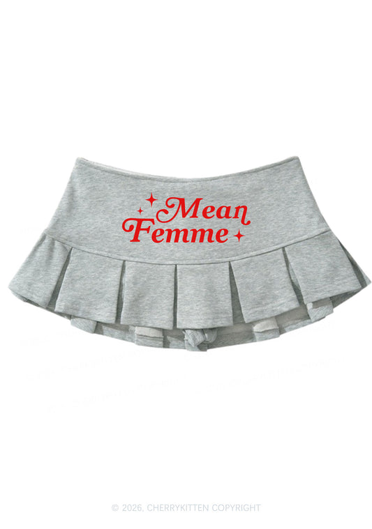 Mean Femme Pride Y2K Mini Pleated Skirts Cherrykitten