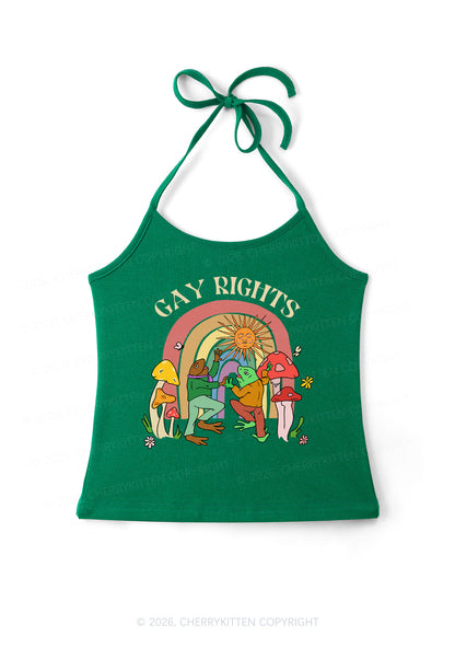 Gay Rights Pride Y2K Halter Neck Cami Cherrykitten