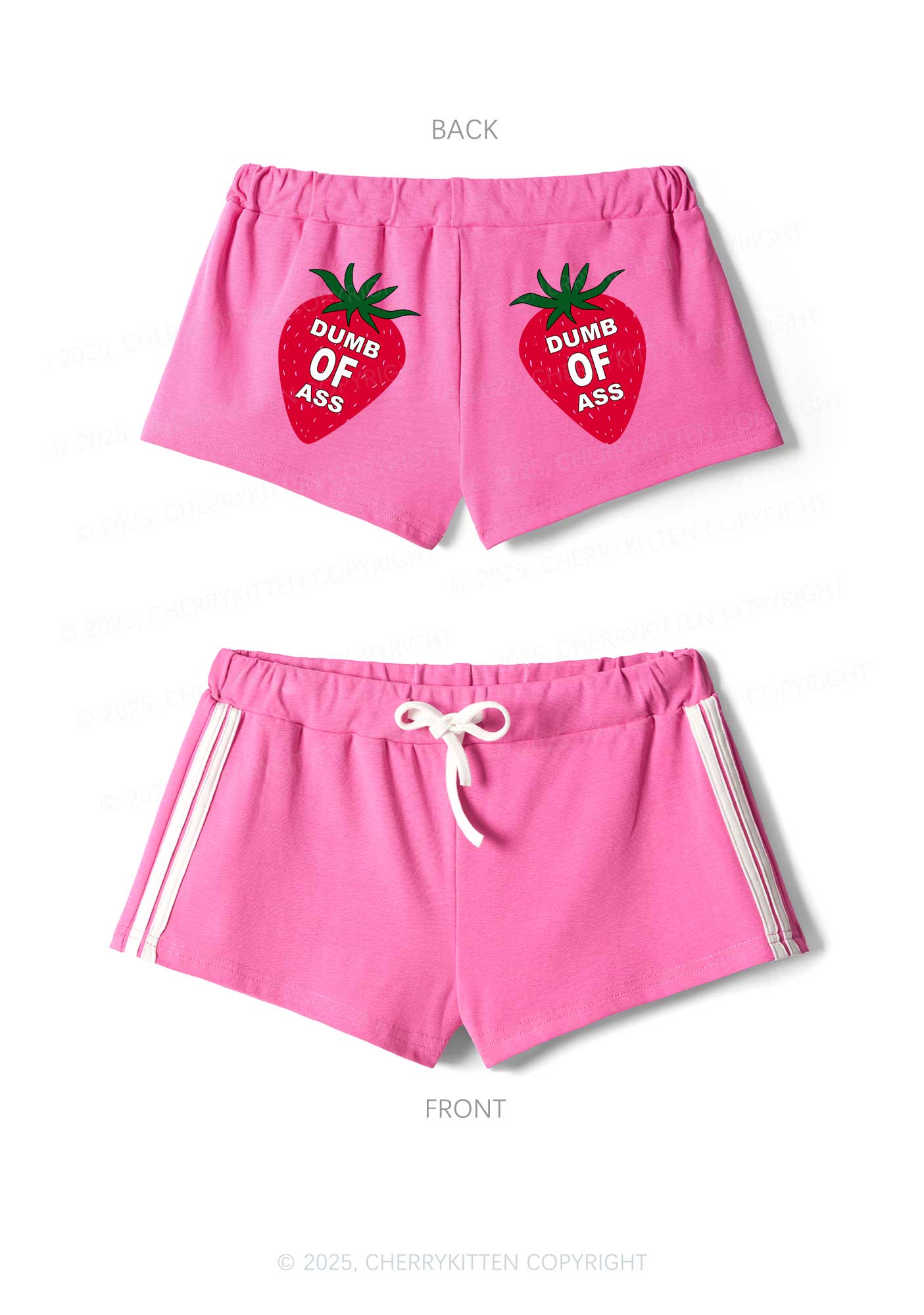 Dumb Of Axx Y2K Drawstring Mini Shorts Cherrykitten