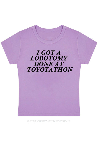 Curvy Lobotomy At Toyotathon Baby Tee Cherrykitten