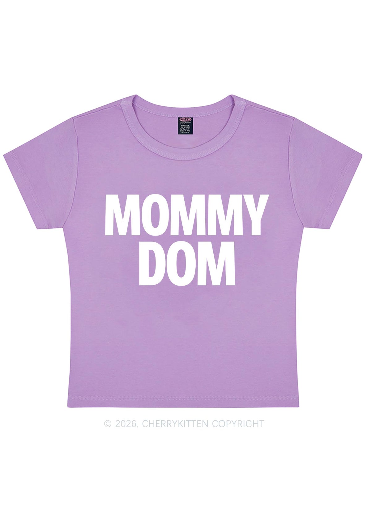 Mommy Dom Y2K Baby Tee Cherrykitten