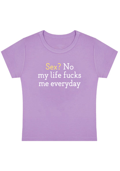 My Life Fxcks Me Everyday Y2K Baby Tee