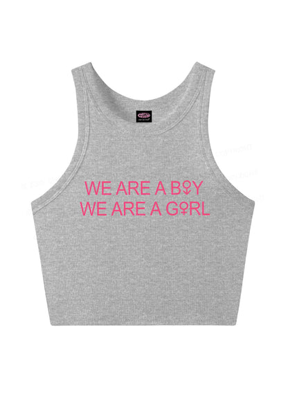 We Are A Boy Pride Y2K Crop Tank Top Cherrykitten
