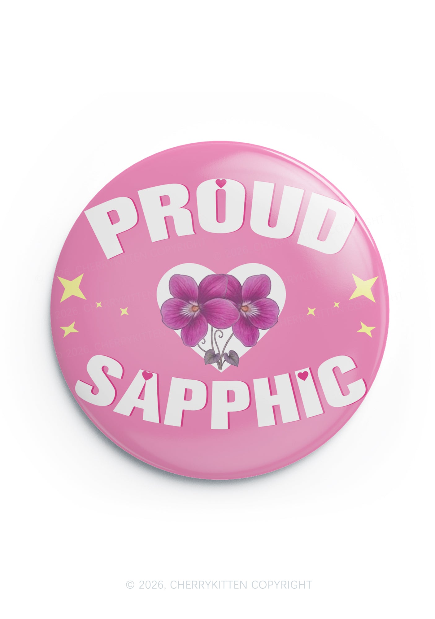 Proud Sapphic Pride 1Pc Y2K Pin Badge Cherrykitten