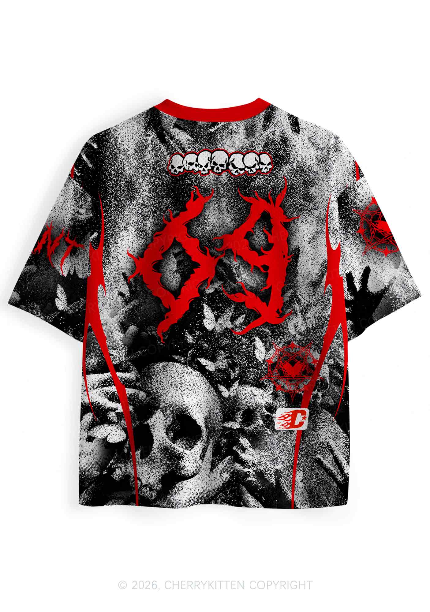 Halloween Punk Cxxt Y2K Sport Jersey Shirts Cherrykitten