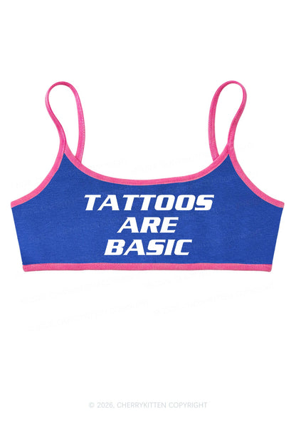 Tattoos Are Basic Y2K Super Crop Cami Cherrykitten