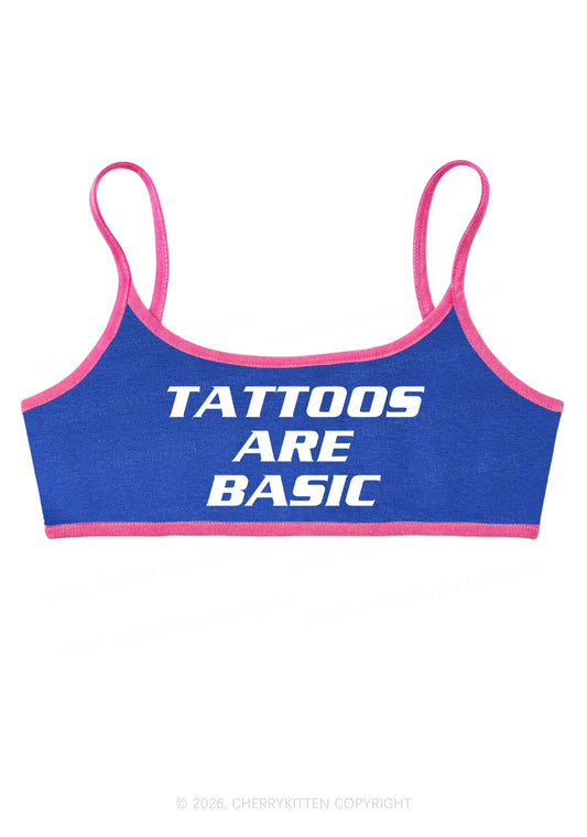 Tattoos Are Basic Y2K Super Crop Cami Cherrykitten