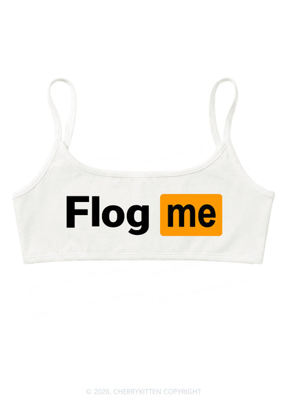 Flog Me Y2K Super Crop Cami Cherrykitten