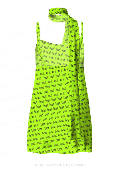 Brat Summer Y2K Mesh Slip Dress Cherrykitten