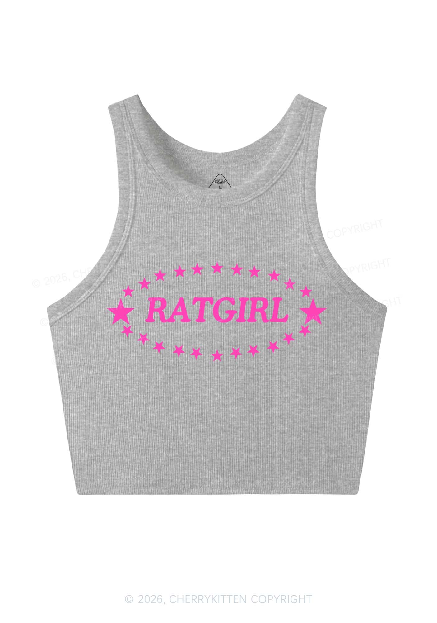 Ratgirl Star Y2K Crop Tank Top Cherrykitten