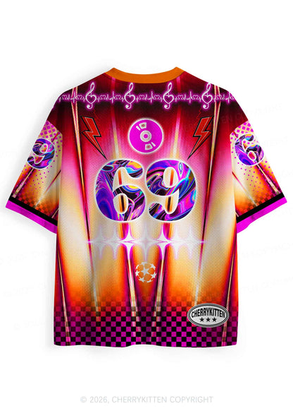 Fxxk Off Im Dancing Heartbeat Y2K Sport Jersey Shirts Cherrykitten