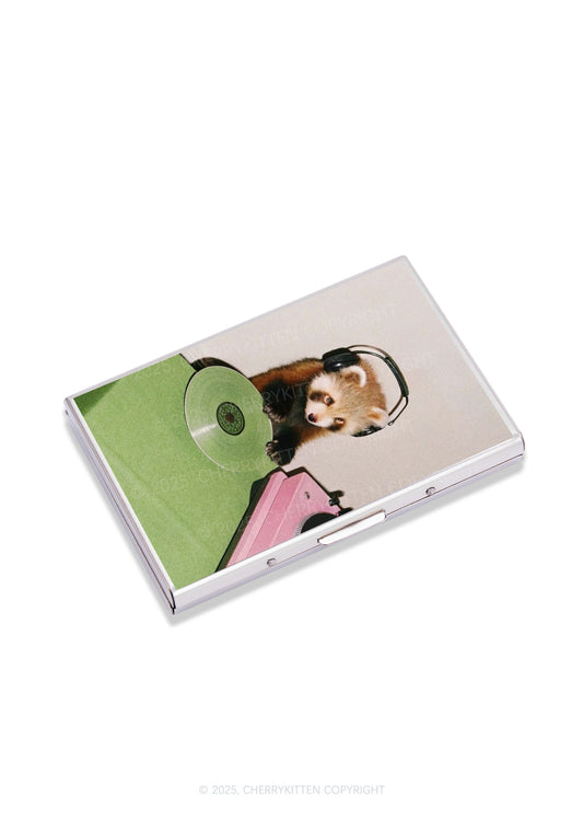 Red Panda DJ Y2K Mirror Cigarette Case Cherrykitten