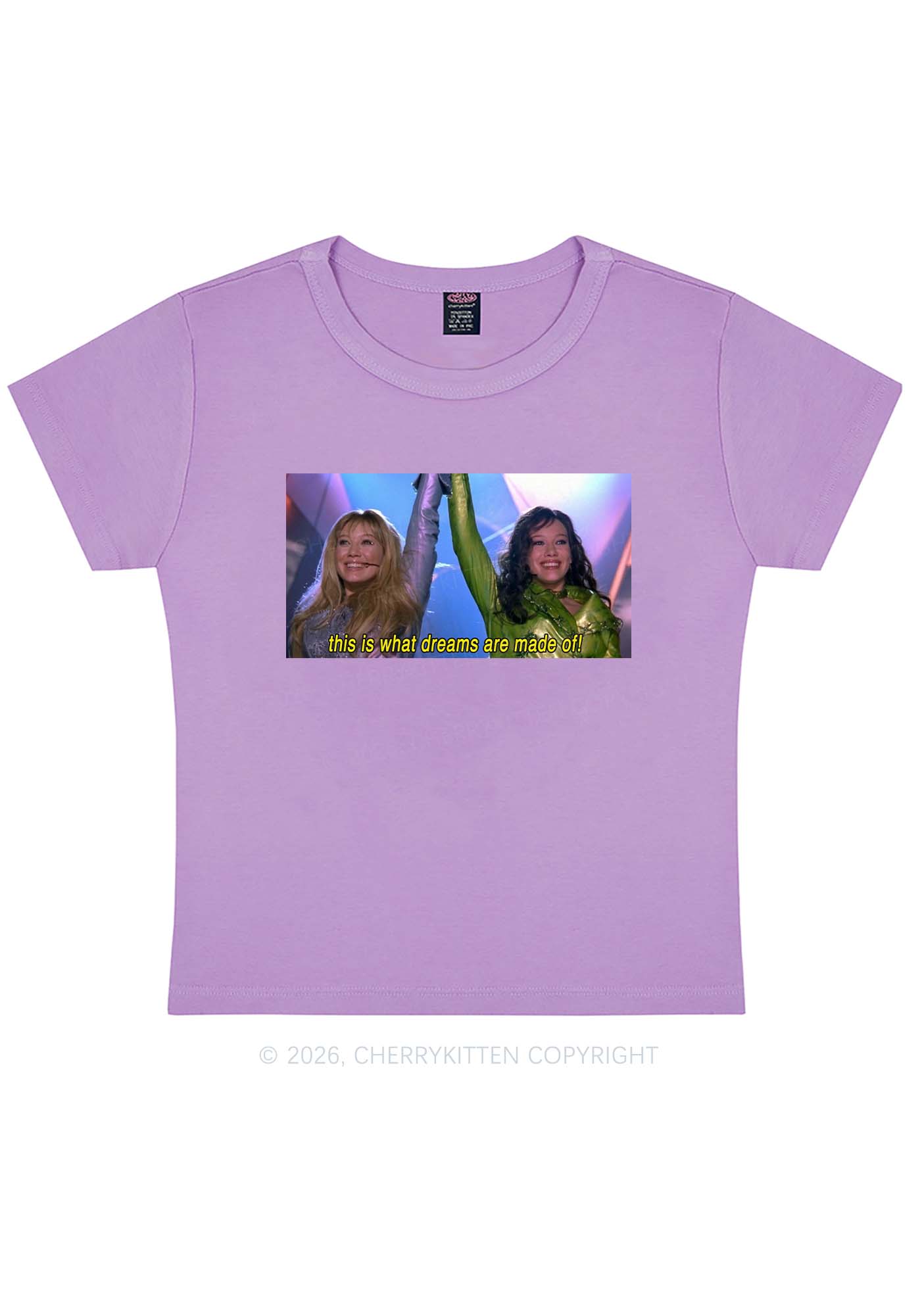 This Is What Dreams Are Y2K Baby Tee Cherrykitten