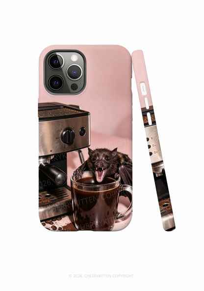 Halloween Bat Coffee Y2K Phone Case Cherrykitten
