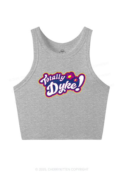 Totally Dyke Pride Y2K Crop Tank Top Cherrykitten
