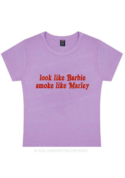 Smoke Like Marley Y2K Baby Tee Cherrykitten