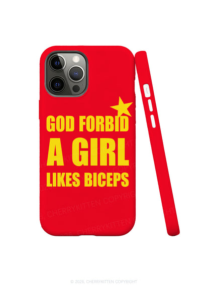 God Forbid A Girl Likes Biceps Y2K Phone Case Cherrykitten