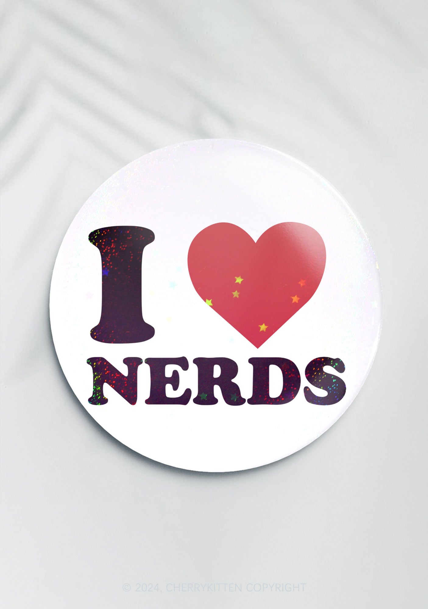 I Love Nerds 1Pc Y2K Pin Badge Cherrykitten