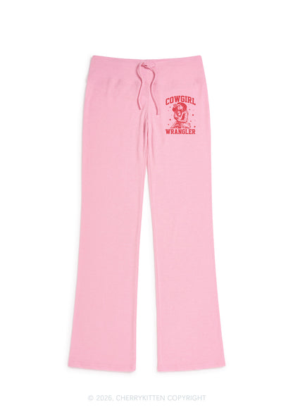 Cowgirl Wrangler Pride Y2K Low Rise Drawstring Flare Pants Cherrykitten