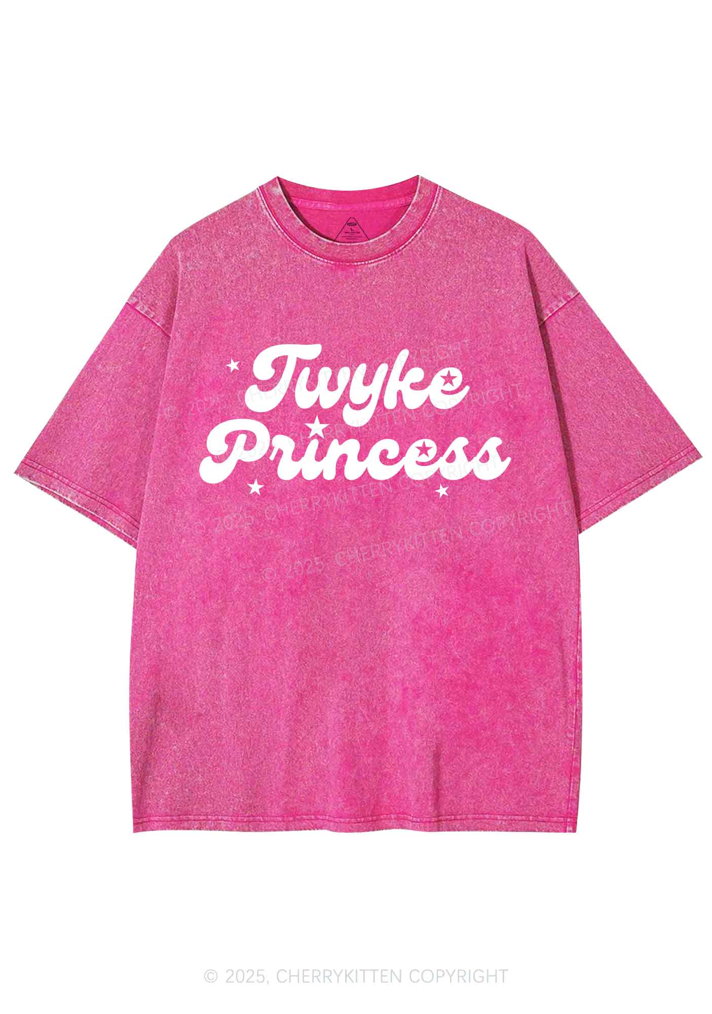 Twyke Princess Pride Y2K Shirts Washed Tee Cherrykitten