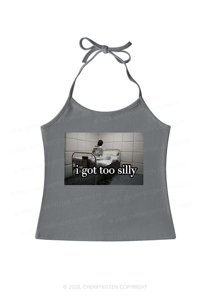 I Got Too Silly Y2K Halter Neck Cami Cherrykitten