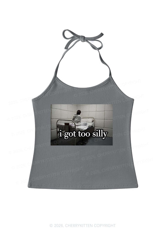 I Got Too Silly Y2K Halter Neck Cami Cherrykitten