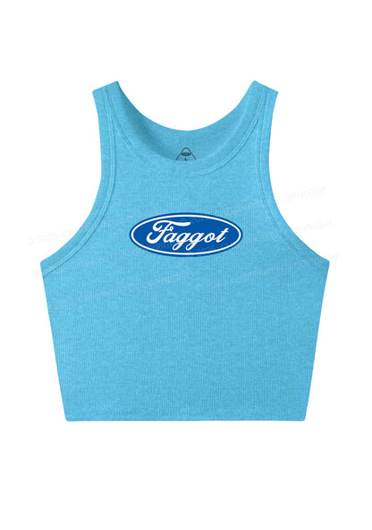 Faggot Pride Y2K Crop Tank Top Cherrykitten