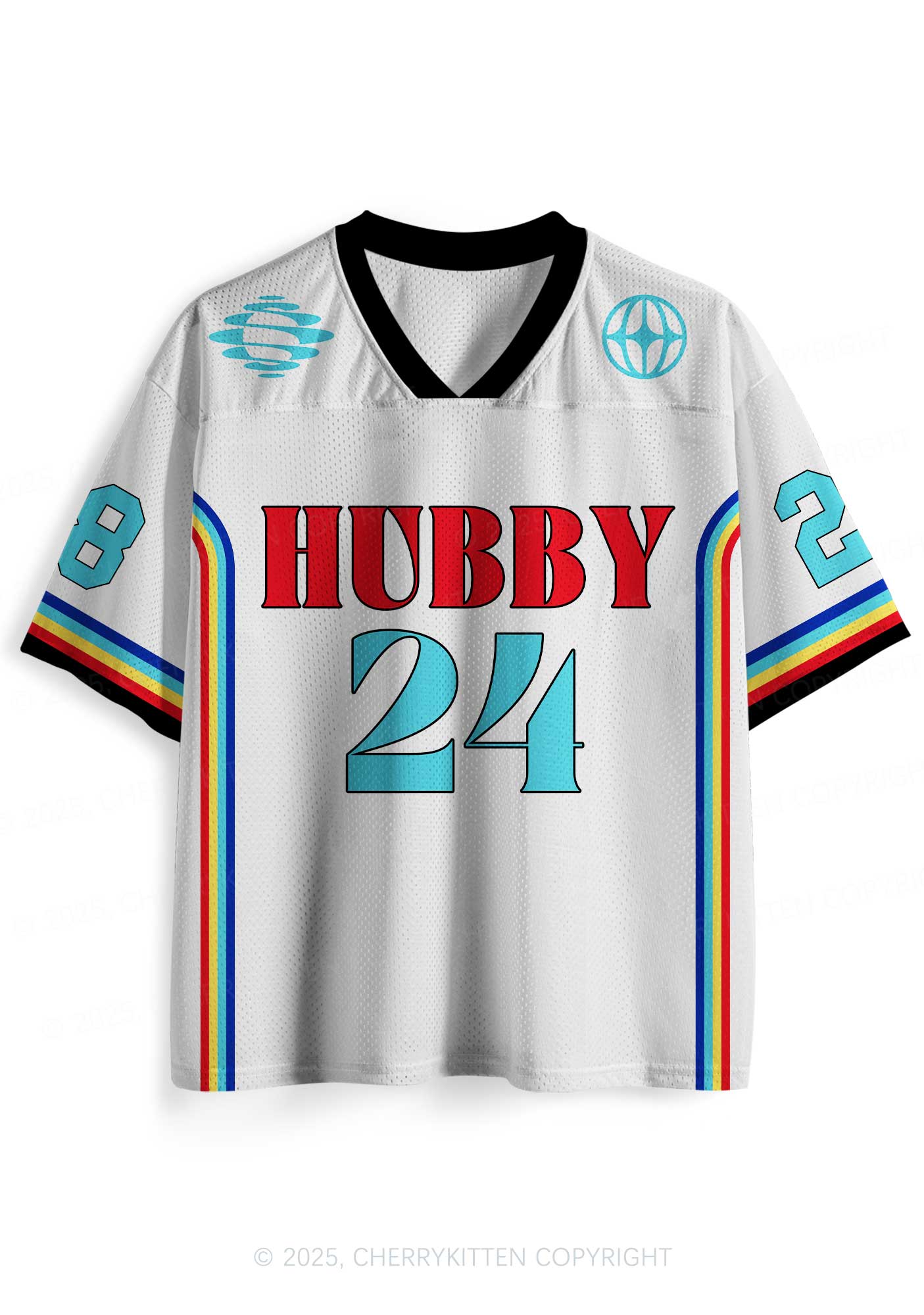 Custom White Hubby Valentine's Day Y2K Sport Jersey Shirts Cherrykitten