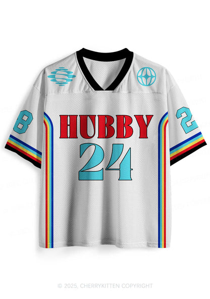 Custom White Hubby Valentine's Day Y2K Sport Jersey Shirts Cherrykitten
