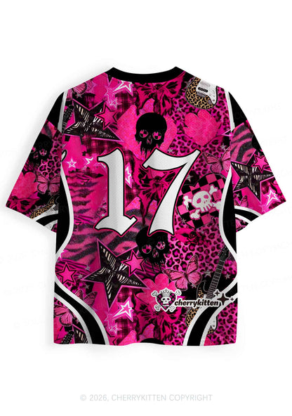 Punk Rock Princess Y2K Sport Jersey Shirts Cherrykitten