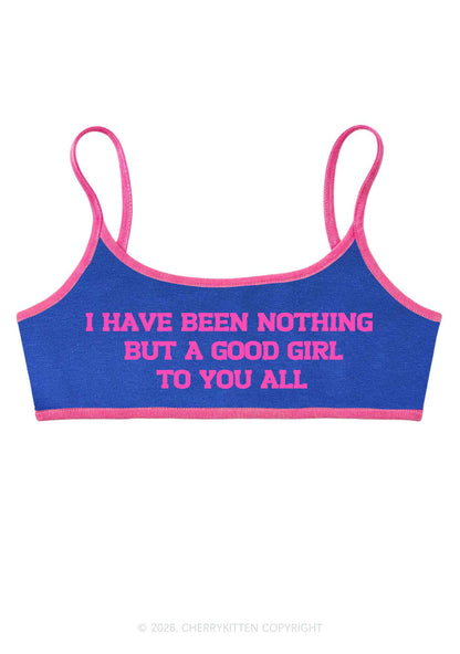 I Have Been A Good Girl Y2K Super Crop Cami Cherrykitten