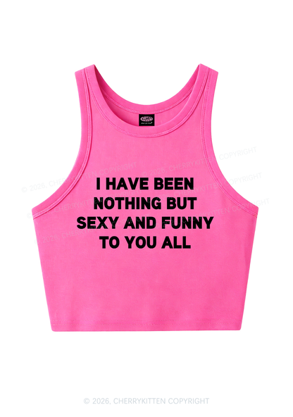 I Have Been Funny Y2K Crop Tank Top Cherrykitten